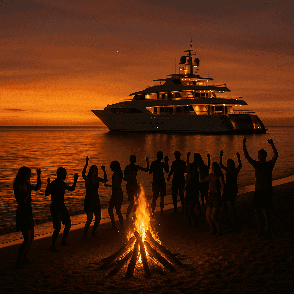 DJ Beach Party & Barbeuc' sur île Deserte